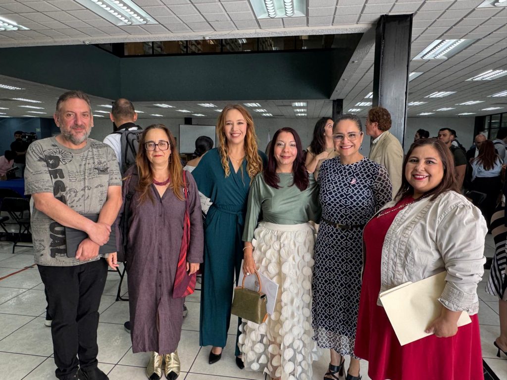 Doval e Mejuto coas reitoras das universidades mexicanas do proxecto, a Universidad Autónoma de Nayarit e a Universidad Tecnológica de Nayarit